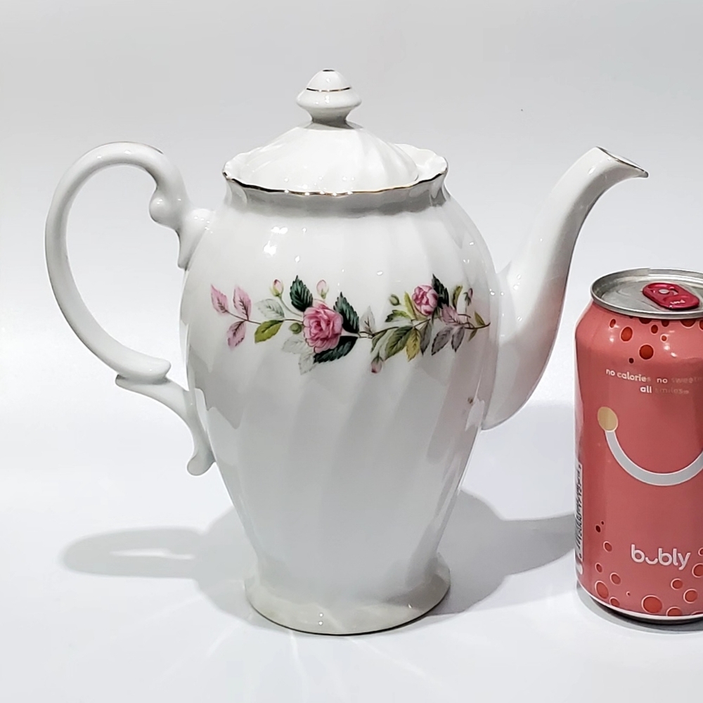 8 1/2" "Regency Rose" Coffee Pot Teapot Lid by Creative